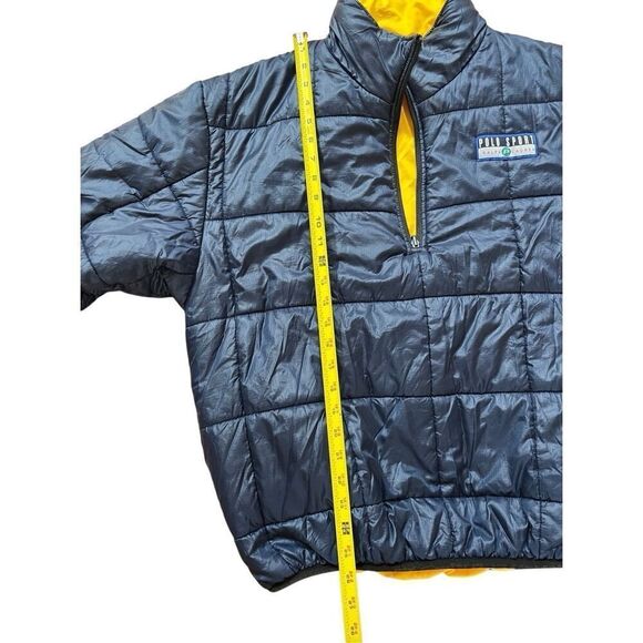 Vintage Polo Sport Ralph Lauren Puffer 1/4 Zip Jacket Pullover Mens L Reversible - Picture 13 of 16